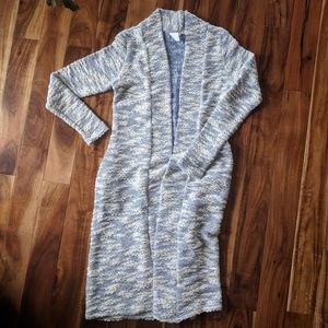 Blue and White Long Sweater -XS